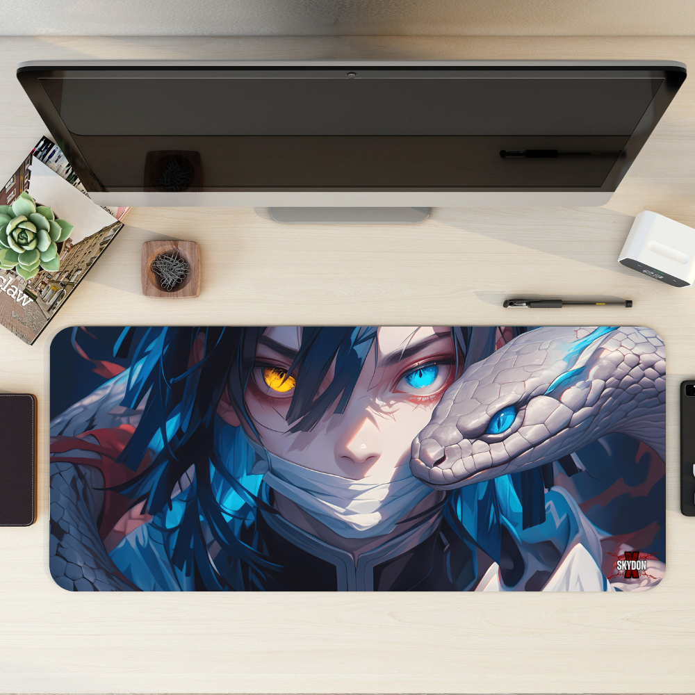 Obanai Iguro Large Desktop Mat